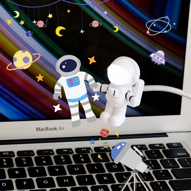 Светодиодный USB ночник Белый Портативный Гибкий Светильник для чтения с