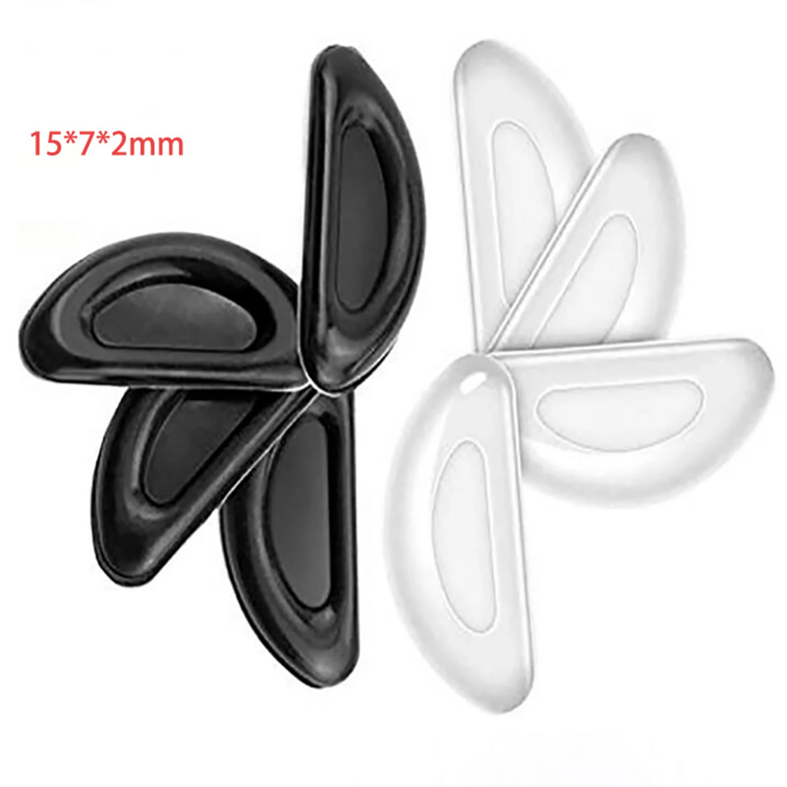 20 Pairs Adhesive Glasses Nose Pads, Pea Shape Stick on Anti-Soft Silicone,  Adhesive Nose Pads Glasses for Glasses, Eyeglasses and Sunglasses