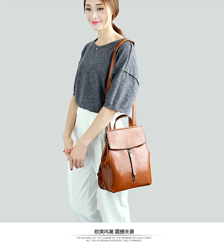 IMYOK,, масло, воск, кожа, сумки через плечо, женский рюкзак, мягкая кожа, новая корейская мода, Большая вместительная сумка через плечо