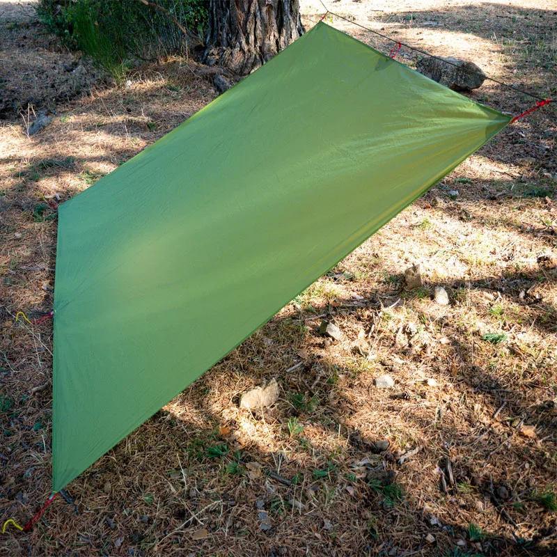 FLAME'S CREED Ultralight Tarp Lightweight MINI Sun Shelter Camping Mat Tent Footprint 15D Nylon Silicone 160g Tenda Para Carro 4