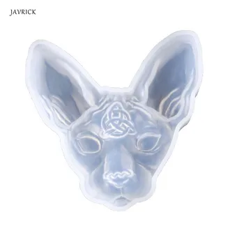 

Hairless Sphinx Cat Head Pendant Resin Mold Lord Bilus Figure Mold Jewelry Tools