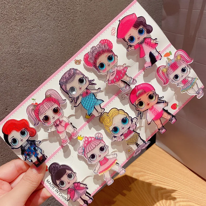 Заколка для волос lol surprise dolls Детская акриловая заколка с персонажами