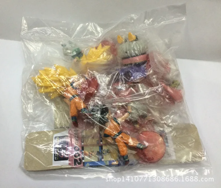 Dragon Ball 6-Garage Kit Sun Wukong Saiyan люди волшебный человек удобрения Buu с базой детские игрушки украшения