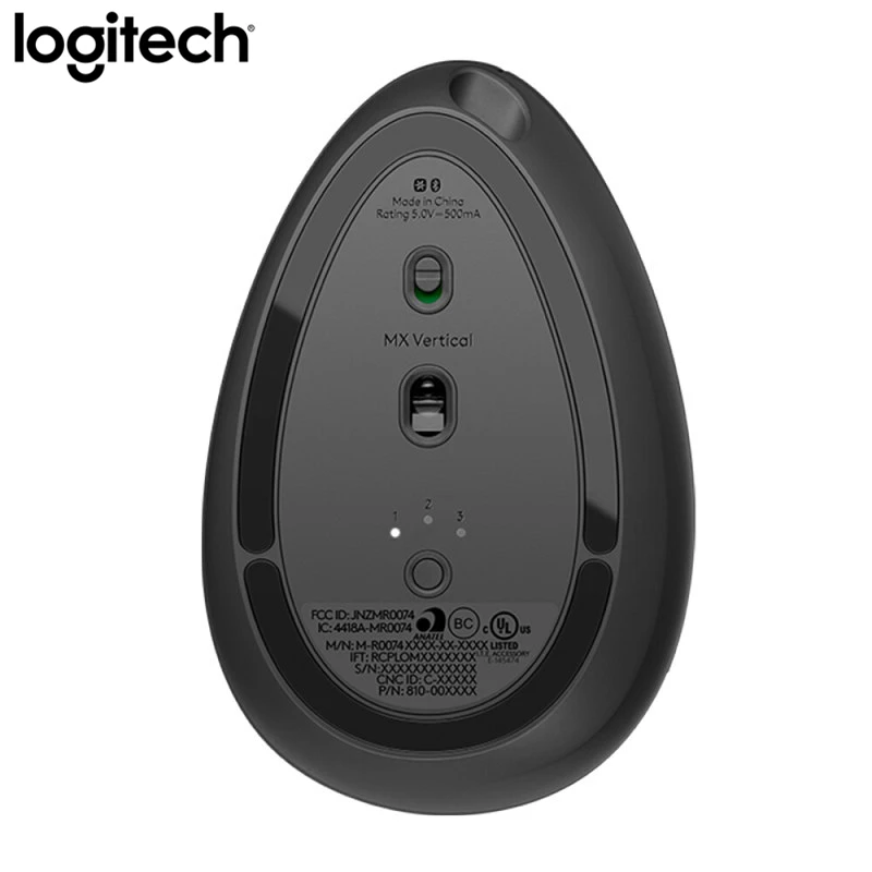  Logitech MX Vertical Bluetooth Wireless Ergonomic Mouse With Logitech FLOW 2.4GHz USB Nano For Over