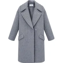 Новинка, горячая распродажа, осенние женские куртки, зимние теплые пальто, Женское шерстяное пальто, Европейское, американское длинное шерстяное пальто, женская куртка