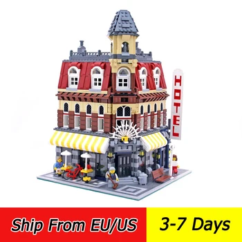 

15002 Cafe Corner 2133Pcs Creator Street View Model Building Blocks 15001 15006 15042 15003 15008 30012 99014 Toy