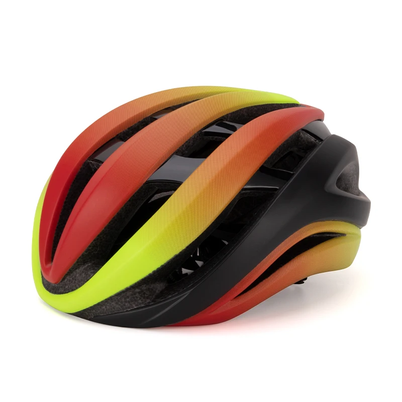 Casque Cyclisme Aéro Intégré – Léger – Route – Homme/Femme – Rayé – NEUF