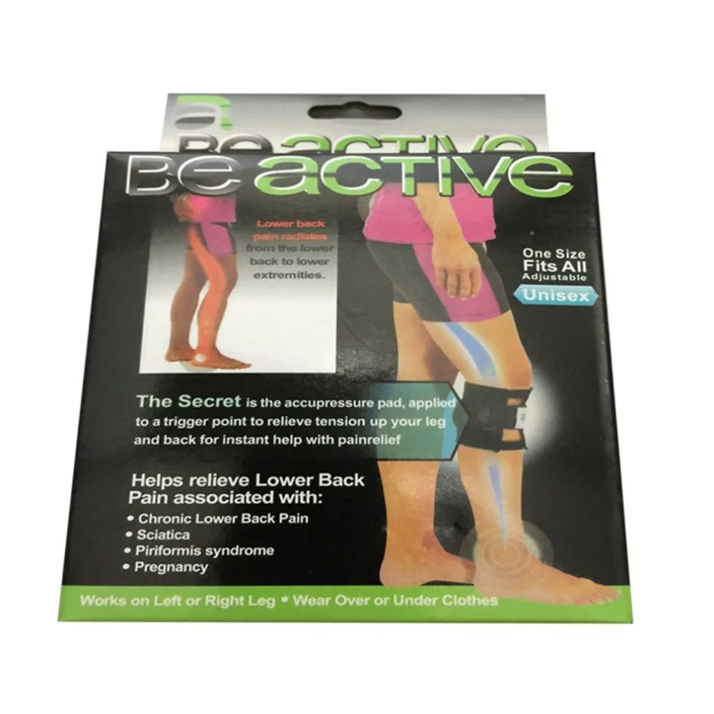 Терапевтический активный фиксатор точечный коврик боль в ногах Акупрессура спортивный защитный чехол для ног Обертывание поддержка для облегчения боли в спине защита