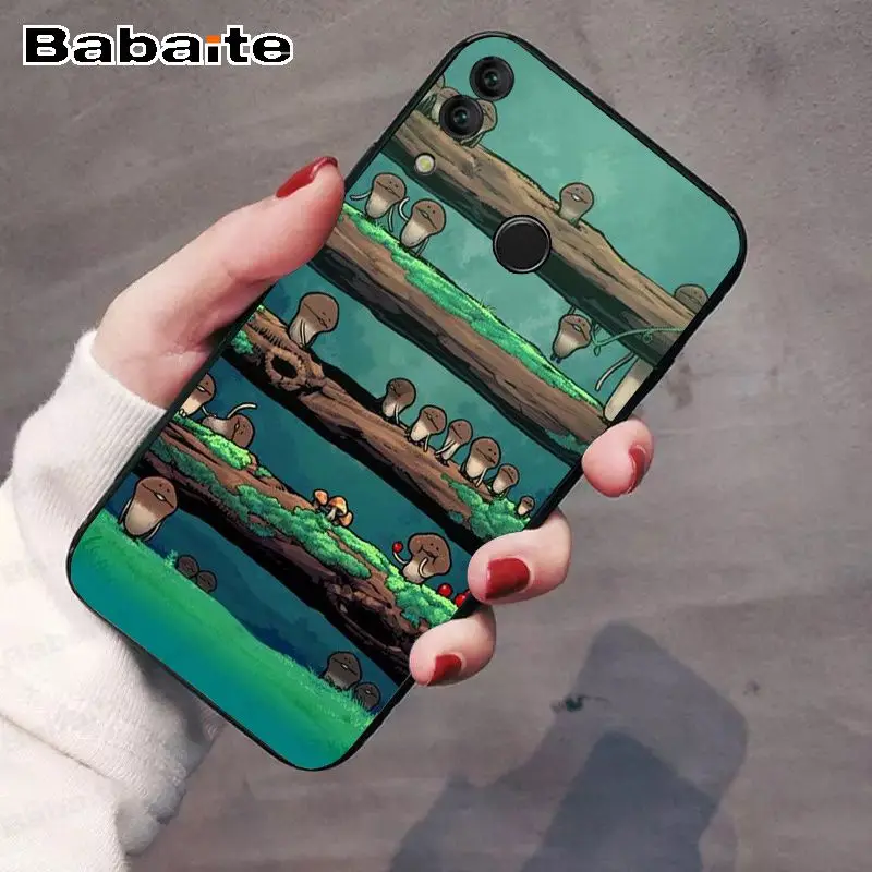 Tritone untuk Kehormatan 8x Jamur Pola Lembut Aksesoris untuk Huawei Honor 8x Y6 Y7 Y9 P20pro P30pro P20lite ponsel