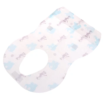 

10Pcs Of 1 Set Disposable Baby Newborn Bibs Waterproof With Pocket Blend Cotton