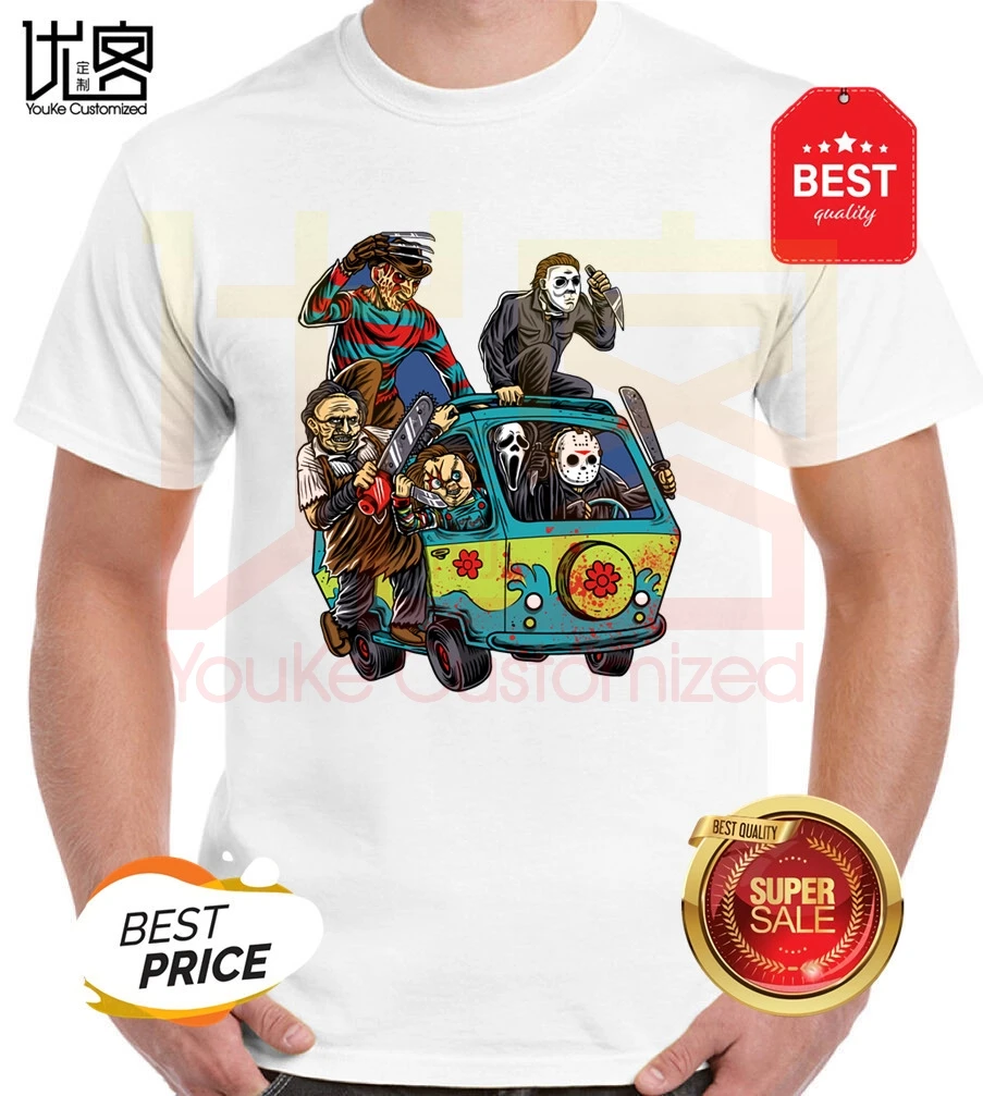 

2020 new The Massacre Machine Scooby t shirt men's women's 100% cotton short sleeves tops tee