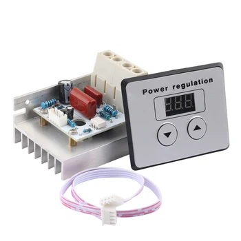 

AC Power Supply 220V 10000W 80A Digital Control SCR Electronic Voltage Regulator Speed Control Dimmer Thermostat + Digital Meter