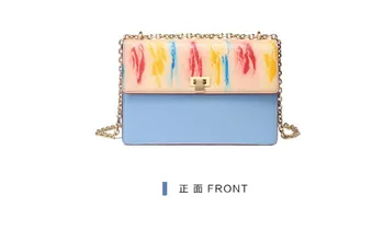 

Creativity Handmade Leather Bags Womens Shoulder Bags Square Diagonal Designer Crossbody Lady Shoulder Bag