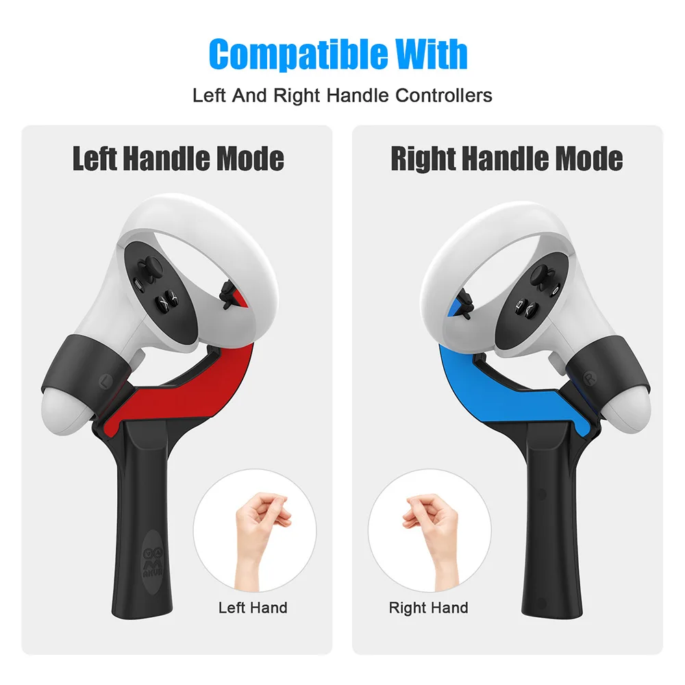 Table Tennis Paddle Grip Handle Oculus Quest 2 ​Controllers Playing Table Tennis VR Game Quest 2 Accessories vr controller