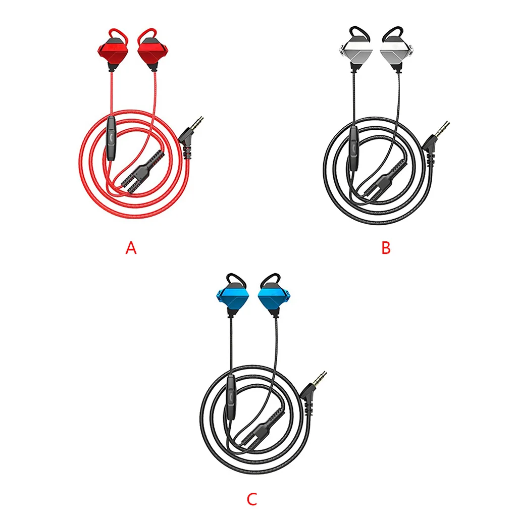 Wired Earphones 1 2m Wire HIFI Sound Headset Mobile Phone Gaming Headphone with Mic