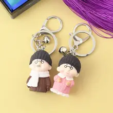 Кукольная парочка старая брелок-подвеска для ключей и сын Романтический тестю бабушка ключ рюкзак с цепочкой подвесное украшение