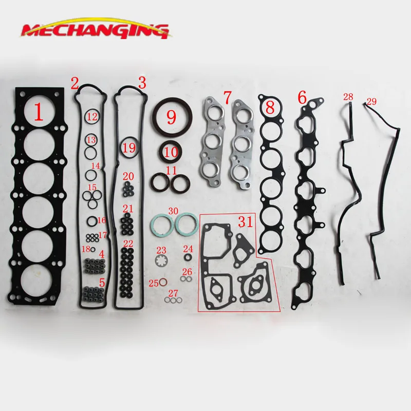 2JZ GE 2JZGE для LEXUS SC GS 300 400 430 TOYOTA SUPRA 24V металлическая стандартная полная прокладка