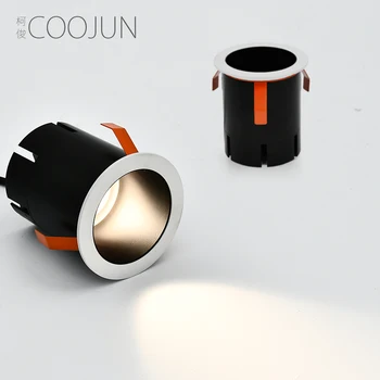 

COOJUN Anti-glare LED home spotlight 5W 7W livingrooms dining room lighting design embedded small spot light Ceiling lamp 220V