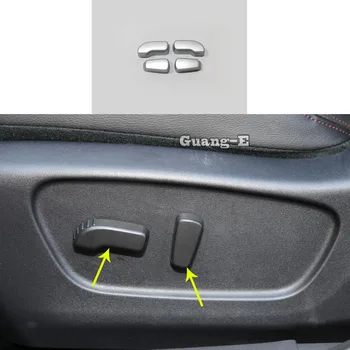 

For Nissan Qashqai 2019 2020 Car styling cover ABS Chrome Seat Adjustment Knob Button Switch Trim Hoods Part 6pcs