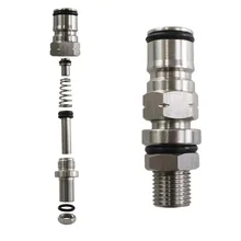 2 предмета для домашнего пивоварения 19/32-18 мяч замок с 1/4 дюйм; NPT резьба переборки сборки мяч замок с 1/4 дюйма с гайкой