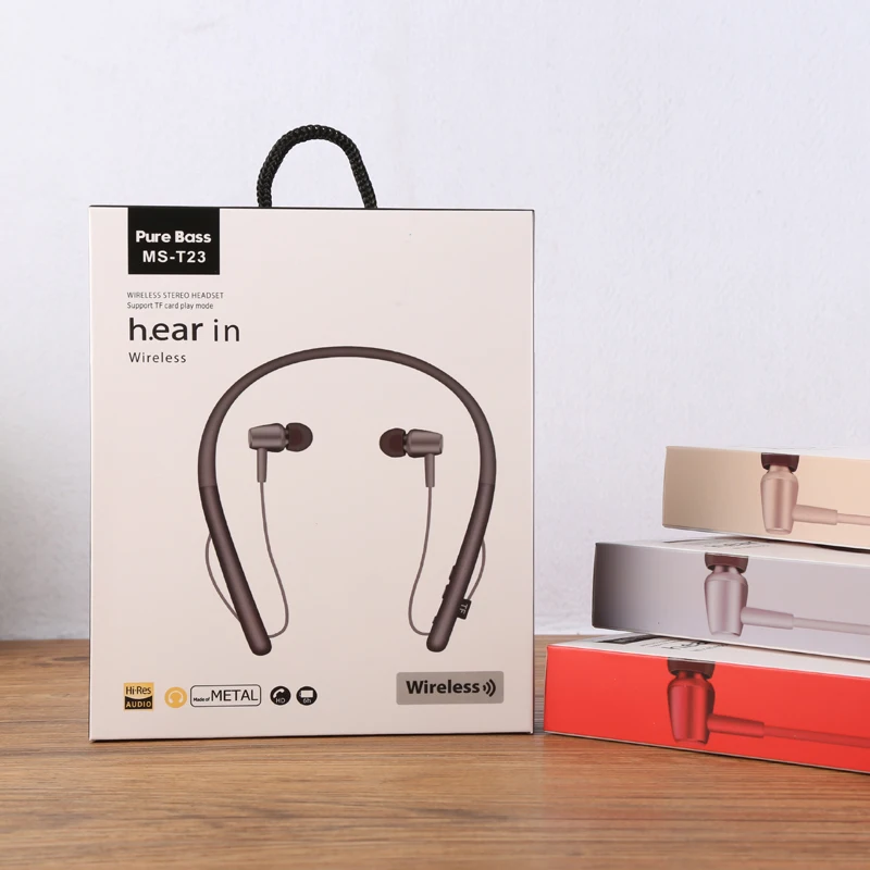 T23 Neckband Sports Bluetooth Earphone Wireless Headphone For Xiaomi iPhone Earbuds Stereo Auriculares Fone de ouvido with MIC