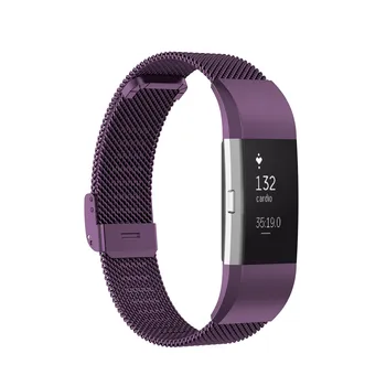 

For Fitbit Charge 2 Smartwatch Metal Milanese Loop Magnetic Watchband Stainless Steel Meshed Watch Strap Wrist Band Bracelet