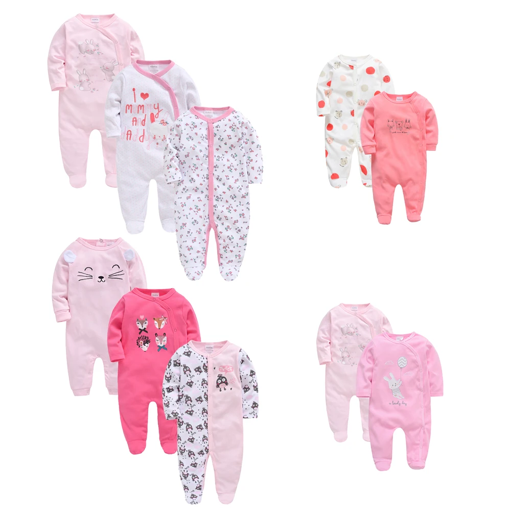 

3pcs 2pcs/set Baby Girl Rompers Lovely Animal Cartoon Print ropa bebe recien nacido Infant Girls Clothes new born baby clothes