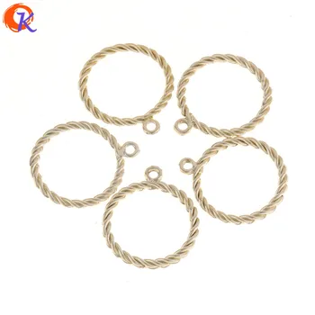 

Cordial Design 100Pcs 24*24MM Earring Findings/Hand Made/Gold Round Shape/Jewelry Parts/Earring Making/Jewelry Accessories