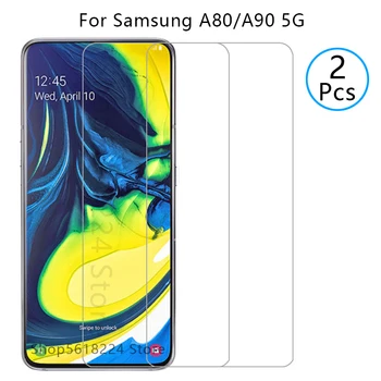 Перейти на Алиэкспресс и купить Оригинальное Защитное стекло для samsung a80 a90 5g закаленное стекло Защита экрана на galaxy a 80 90 80a 90a пленка samsunga80 samsun