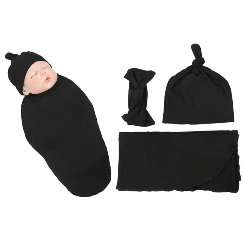 3 шт./компл. принадлежности для матери и ребенка Детская Пеленка, новорожденный шапочка повязка на голову фотография Реквизит одеяло шляпа