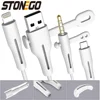 STONEGO 2 in 1 Charging Cable Protector Phones Cable holder Cover cable winder clip USB Charger Cord management cable organizer ► Photo 1/6