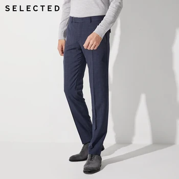 

SELECTED Men's Slim Fit Business Casual Plaid Suit Pants SIG|42016A503