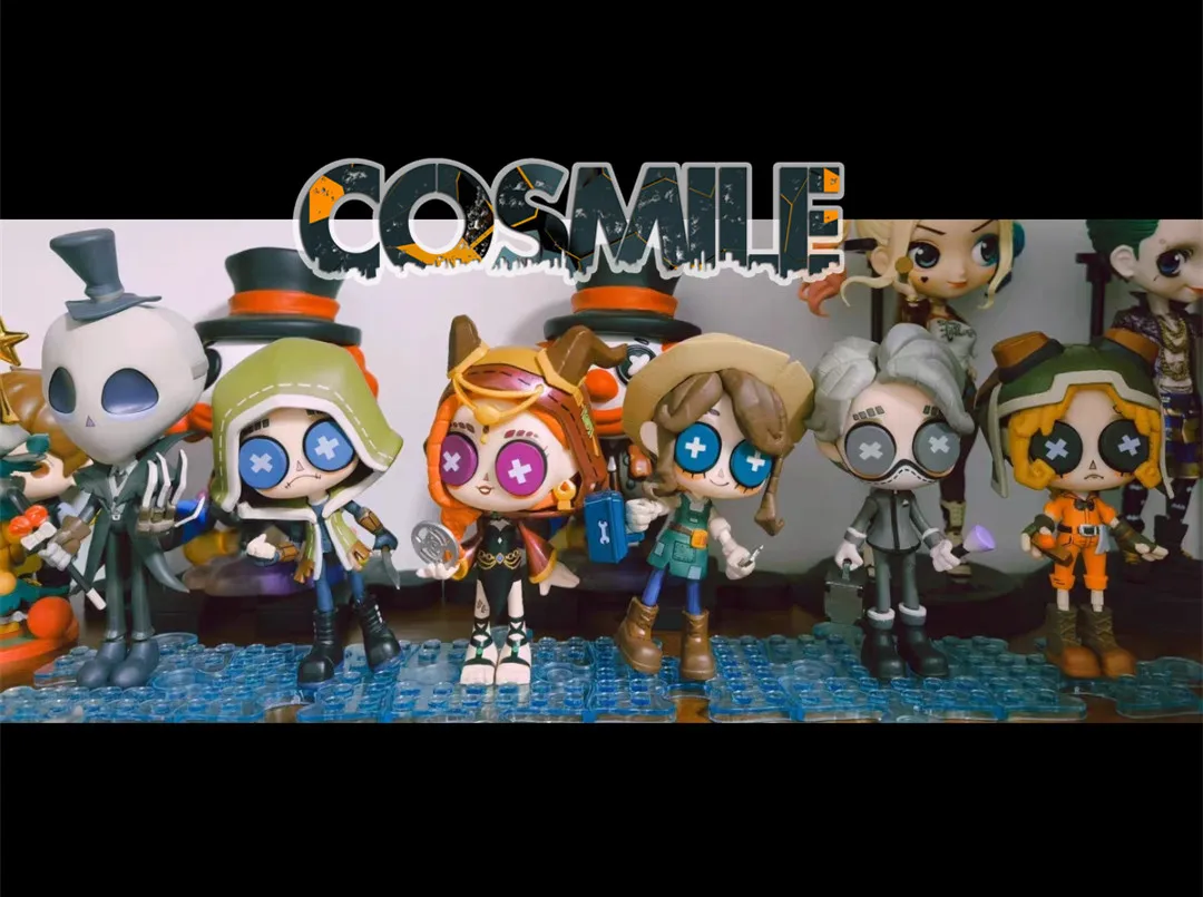 

A Set Identity V Official Original Mercenary Gardener Mechanic Embalmer Priestess Jack Wu Chang PVC Figure Vol.1 Toy 6pc Box Sa