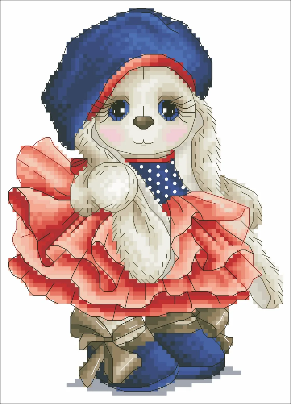 Cross Stitch Package Cartoon Animal 14ct Cloth Cotton Thread Embroidery DIY Handmade Needlework 2 cross stitch kit