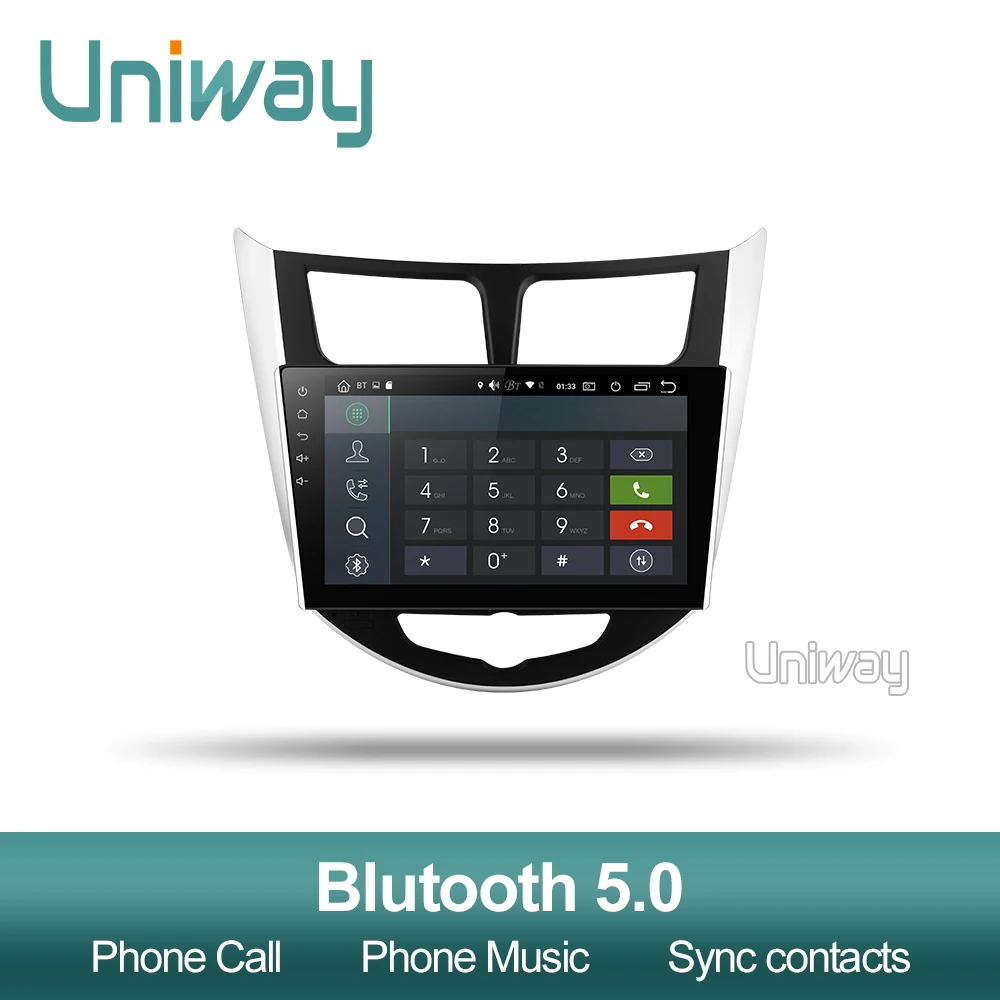 Uniway PX6 DSP 4G 2 din android 9,0 автомобильный dvd для hyundai solaris accent verna 2011 2013 автомобильный Радио gps Навигация стерео