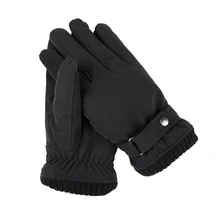 Зимние мужские практичные водонепроницаемые перчатки на весь палец с сенсорным экраном прочные коралловые бархатные теплые перчатки для катания на лыжах и мотоцикле