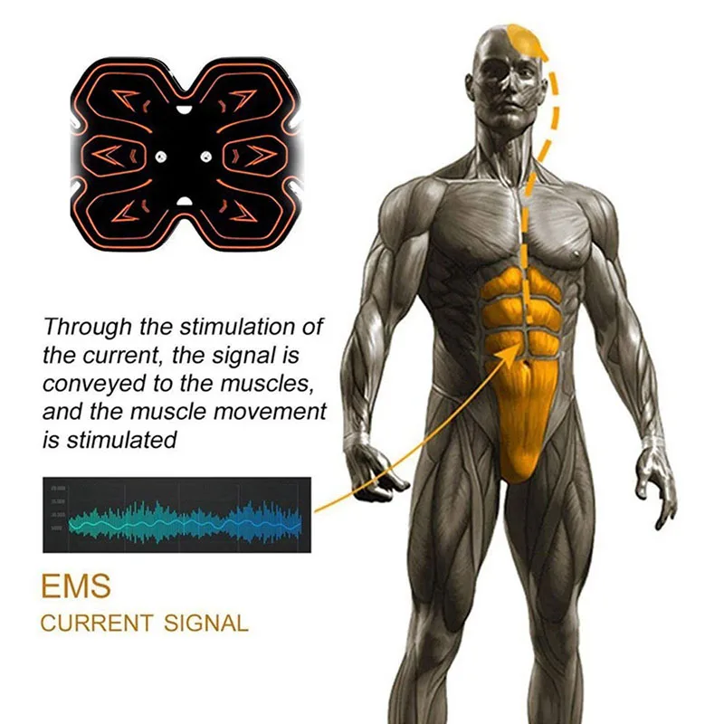 Muscle Stimulator Vibration Belt EMS Massager Toner Abdominal Muscle Trainer Body Slimming Machine Fitness Training Weight Loss