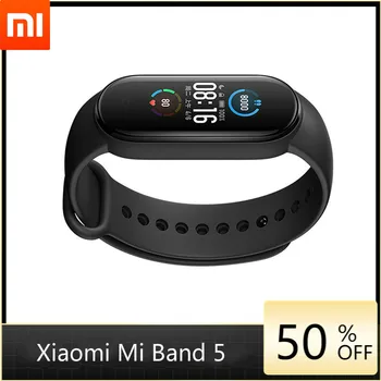 

Original Xiaomi 2020 New Band 5 Smart Bracelet 4 Color Screen Heart Rate Fitness Bluetooth Sports Waterproof Wristband Watch