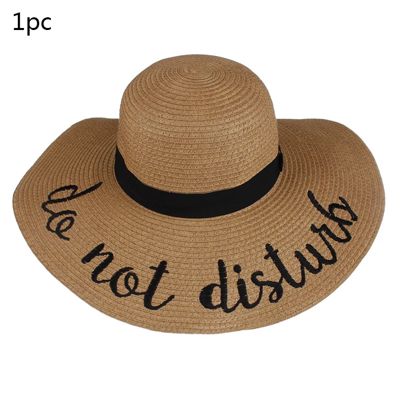 1pc hat 1 шт., летняя пляжная Соломенная шляпка, пляжные широкие шляпы для девичника вечерние Гавайская тропическая вечерние свадебные украшения - Цвет: 1pc hat