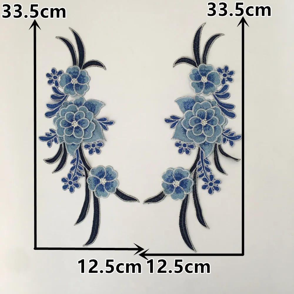 Новое поступление 3D цветок кружева декольте Вышивка Аппликация кружевной воротник DIY кружевная ткань для шитья аксессуары для одежды пара продаж
