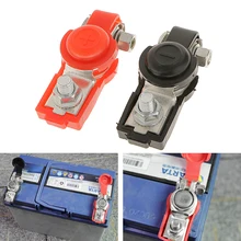 Clipes de liberação rápida para terminal de bateria, 1 par de conector de terminal de bateria de cobre para caminhão, moto e rv, etc.