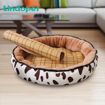 

Dog Bed summer Warming Kennel Pet Floppy Extra Comfy Plush Rim Cushion and Nonslip Bottom dog beds for large small dogs House