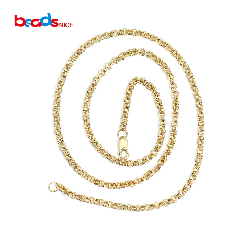 

Золотая цепочка Beadsnice ID40144smt2, ожерелье под заказ, нежная цепочка с кулоном, ювелирные изделия, оптовая продажа