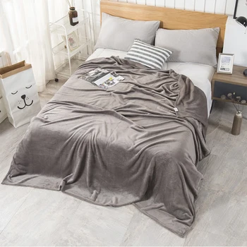 

Macaron solid color flannel blanket coral velvet blanket single-layer air-conditioning blanket office lunch break blanket