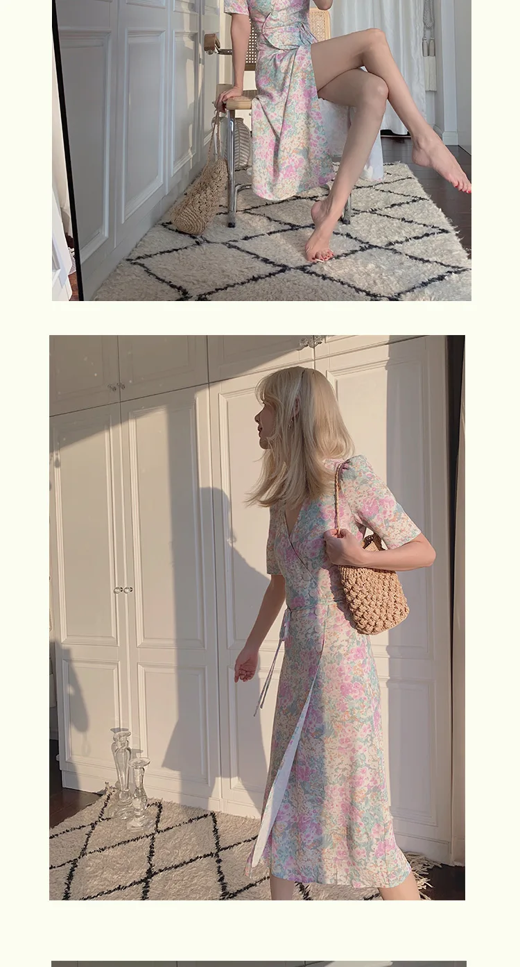 EASYSMALL, женское платье, модное, кантри стиль, свежее, высокое качество, Vestidos, вечерние, уличная одежда, высокая талия, короткий рукав, платья
