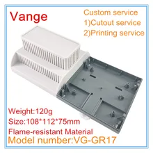 1 шт./лот PLC электронный узел управления коробка 108*112*75 мм ABS пластиковый корпус проекта противопожарный материал вентиляционные отверстия