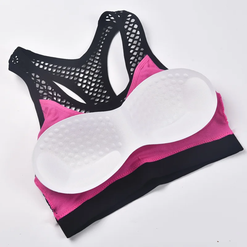 Mesh Sports Bra Hollow Out Sport Top Seamless Fitness Yoga Bras Women Gym Top Padded Running Vest Shockproof Push Up Crop Top Mesh Sports Bra Hollow Out Sport Top Seamless Fitness Yoga Bras Women Gym Top Padded Running Vest Shockproof Push Up Crop Top