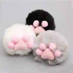 Плюшевая игрушечная кошка-прорезыватель в форме когтя с кошачьей мячом, интерактивные игровые принадлежности для домашних животных