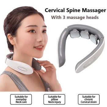 

BeeGM Electric Neck and Back Pulse Massager Massager Relaxation Infrared Heating Pain Relief Tool Health Care Relaxation Machine
