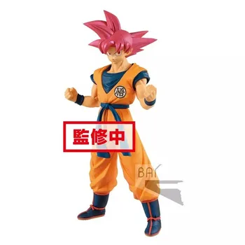 

Original Banpresto dragon ball super CHOUKOKUBUYUUDEN God Goku Red PVC action figure model Figurals Dolls Brinquedos figuarts